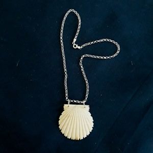 scallop shell necklace